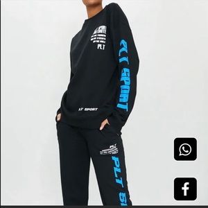 PrettyLittleThing sweatsuit size Large.